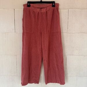 Madewell MWL Cozybrushed Straight Sweatpants 'Weathered Brick Orange'